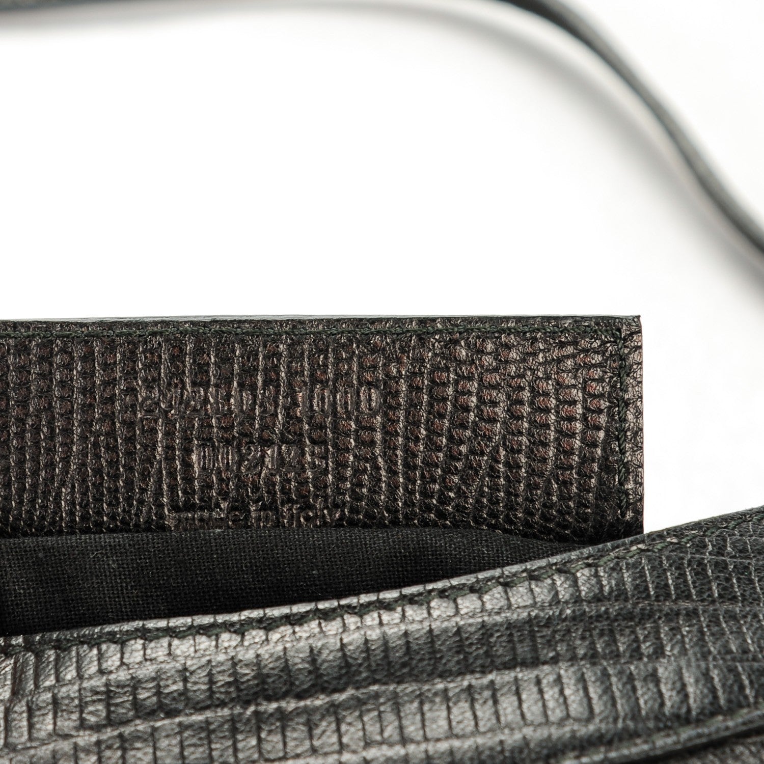 Balenciaga Agneau Classic Hardware Lizard Embossed Hip Black 7 of 7