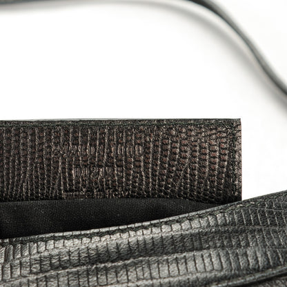 Balenciaga Agneau Classic Hardware Lizard Embossed Hip Black 7 of 7