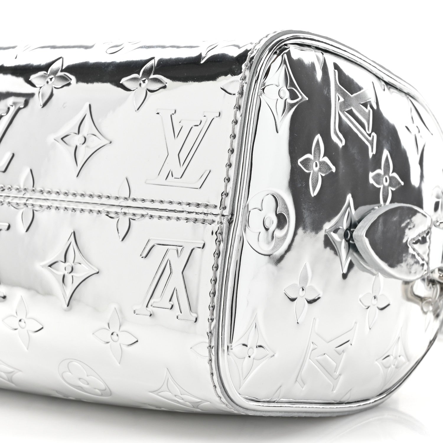 Louis Vuitton Monogram Miroir Speedy Bandouliere 20 Silver 8 of 9