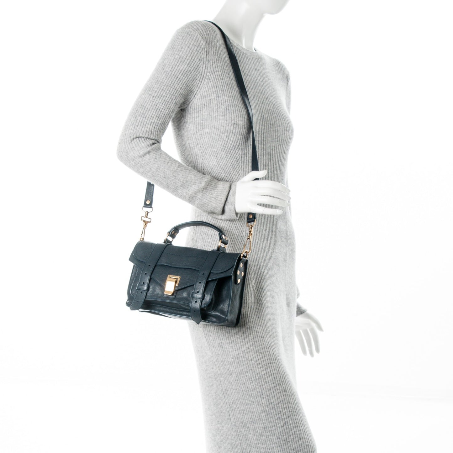 Lambskin Tiny PS1 Satchel Midnight