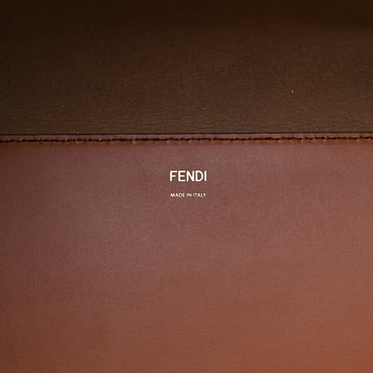 Fendi Vitello King Plexiglass Large Fendi Sunshine Shopper Tote Cuoio 6 of 13