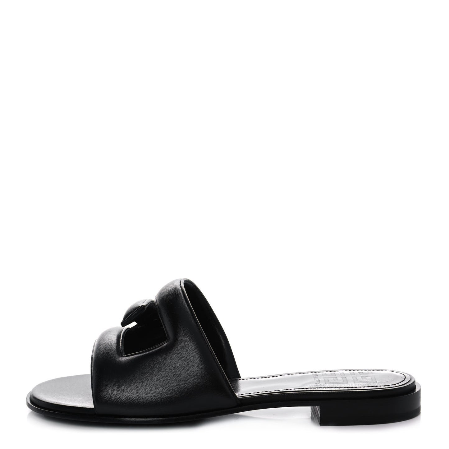Nappa G Flat Sandals 38 Black