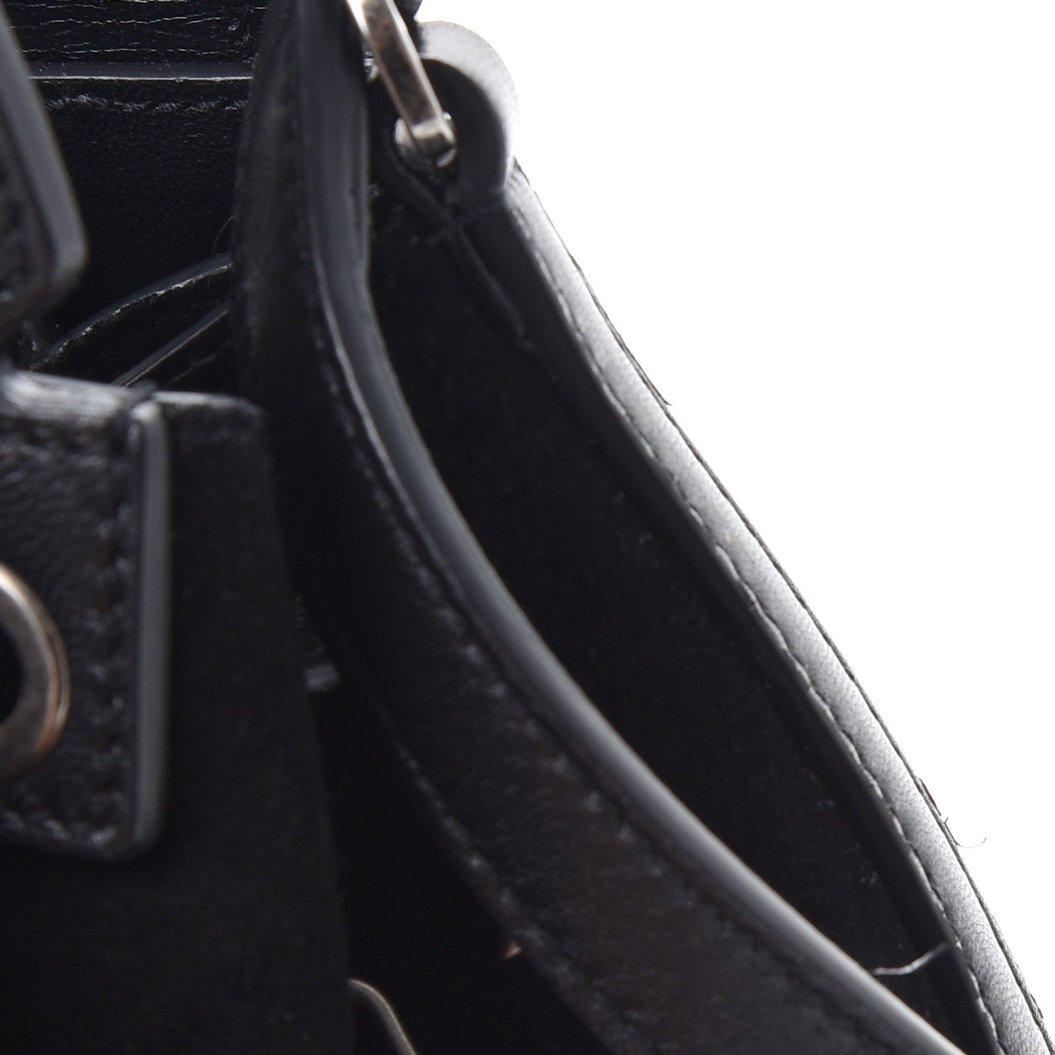 Saint Laurent Suede Small Anja Bucket Bag Black 10 of 10