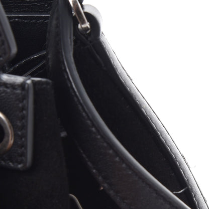 Saint Laurent Suede Small Anja Bucket Bag Black 10 of 10