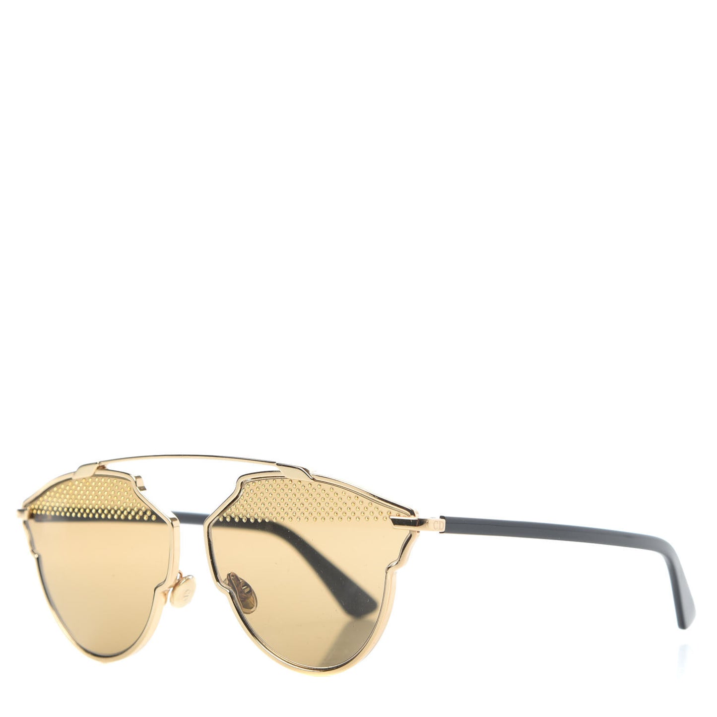 Studded So Real Sunglasses Gold