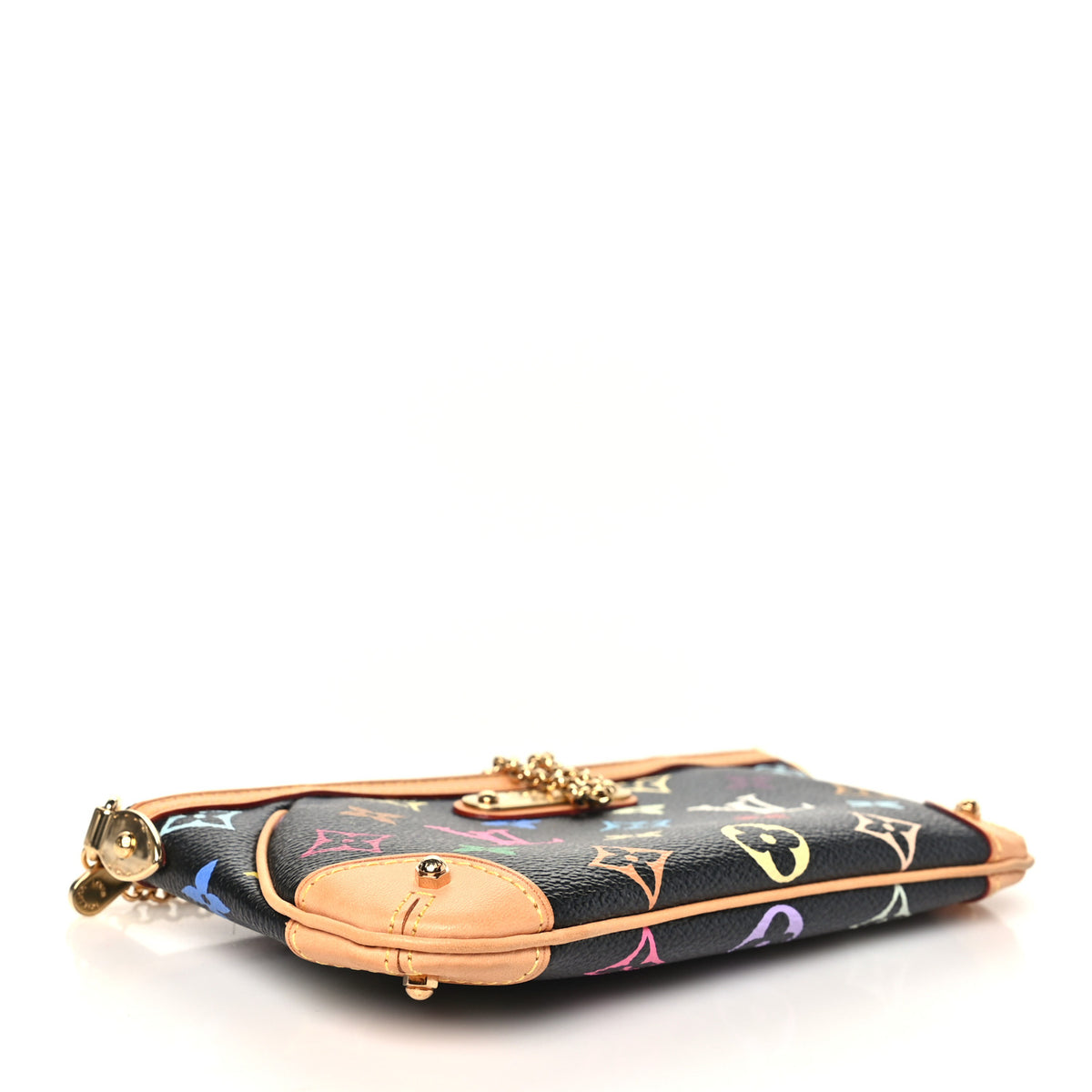 Louis Vuitton Monogram Multicolor Pochette Milla MM Black 3 of 8
