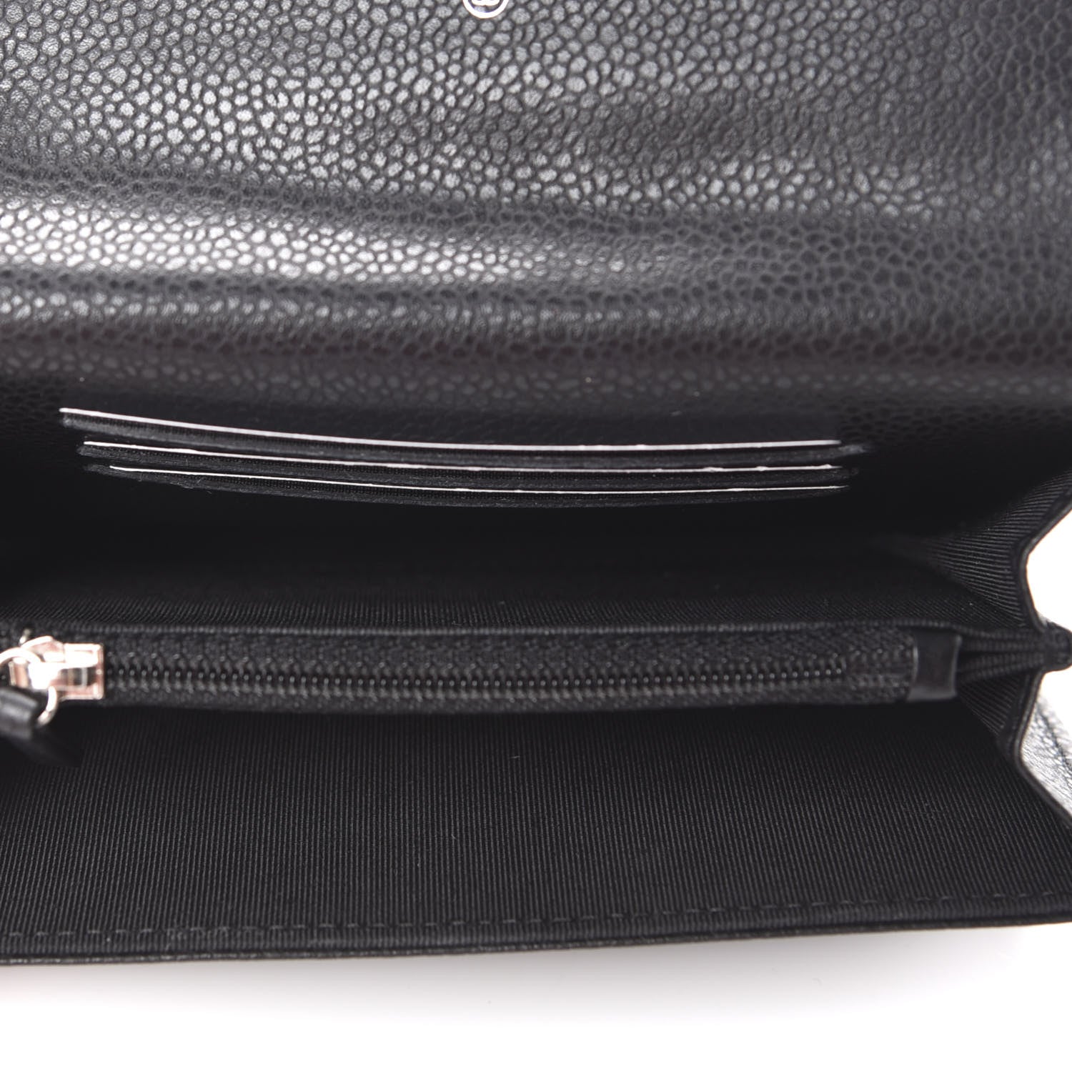Chanel Caviar Quilted Small Flap Wallet Black 5 of 9