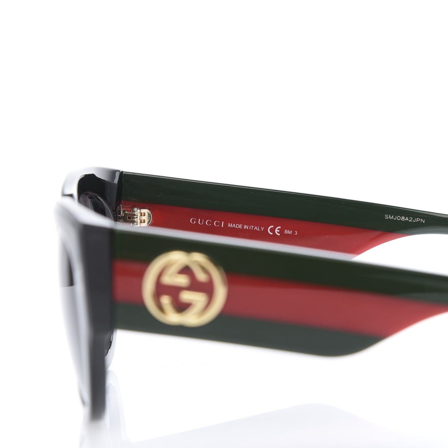 Acetate Oversized Rectangle Frame Web Sunglasses GG3864/S Black