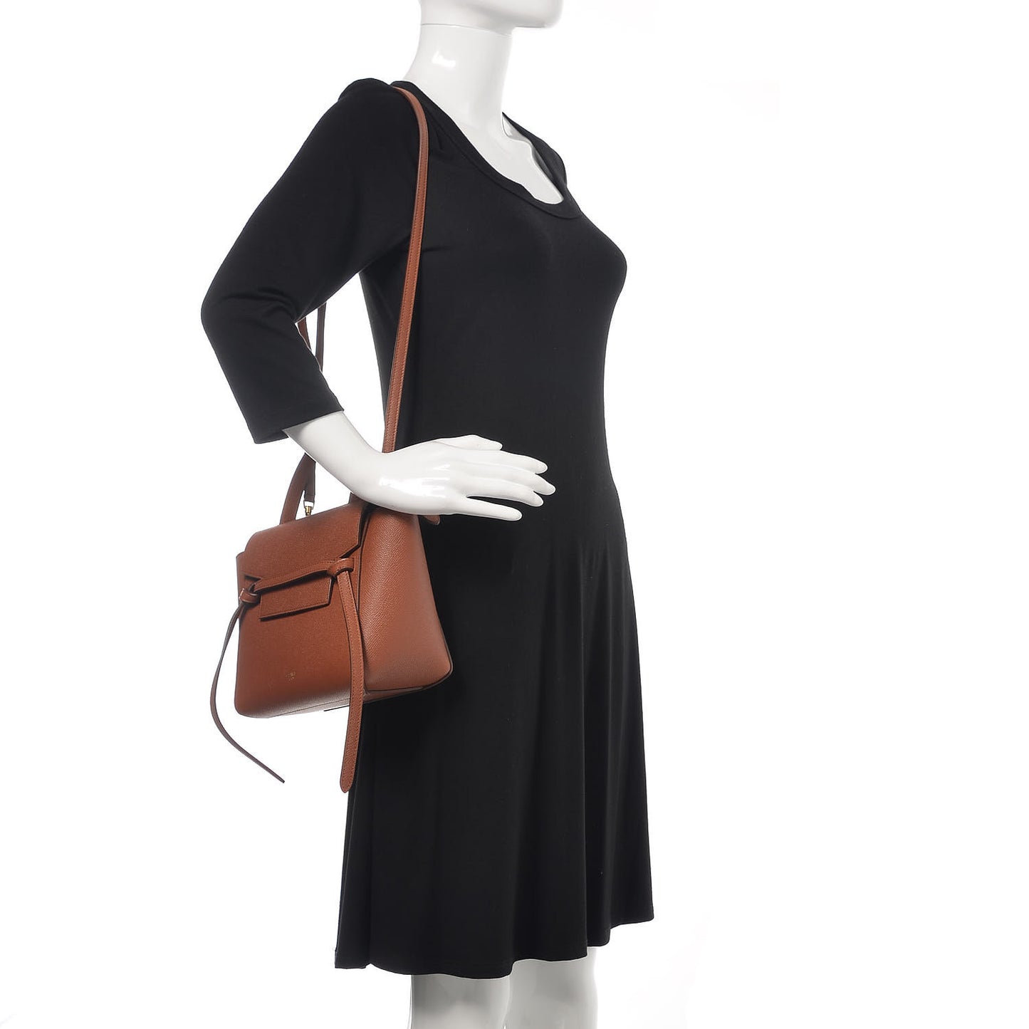 Grained Calfskin Nano Belt Bag Caramel
