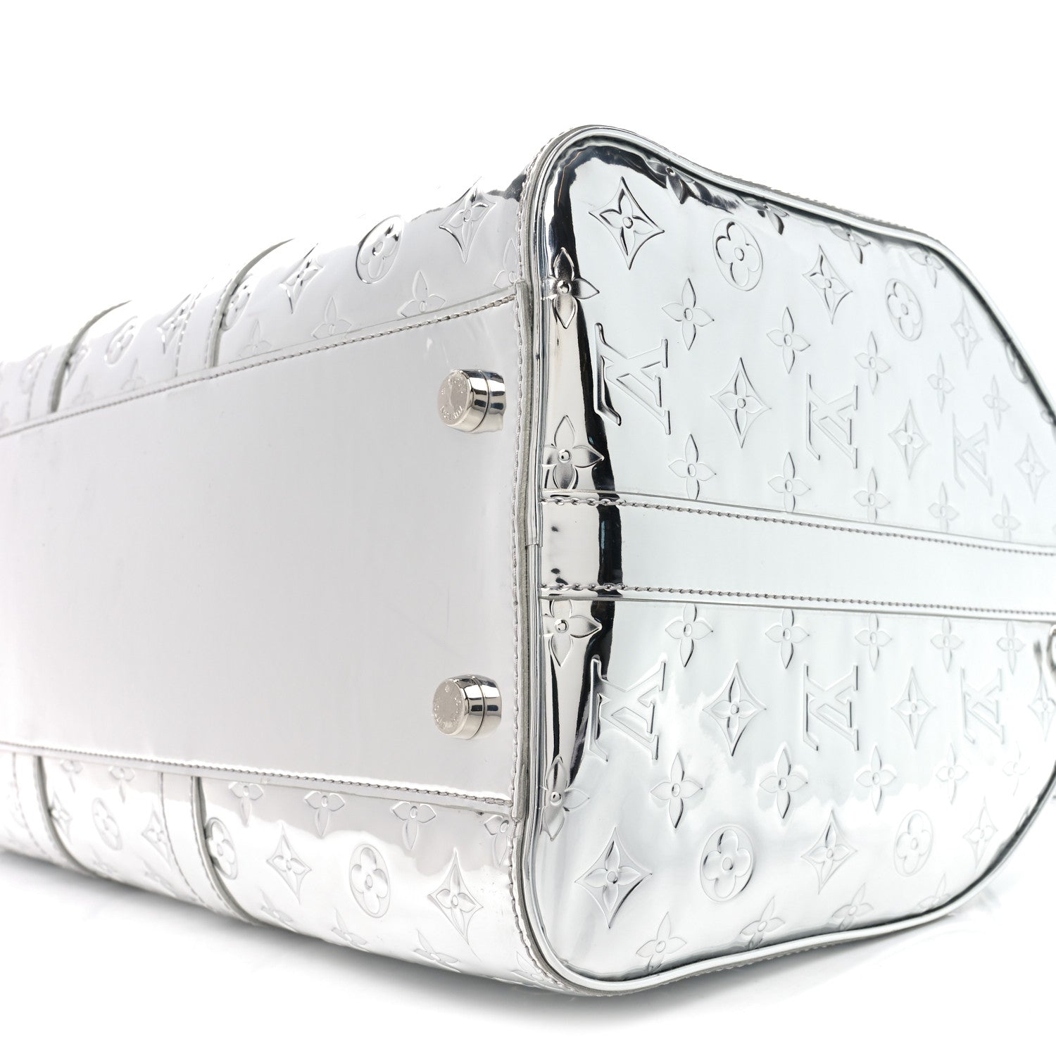 Louis Vuitton Monogram Mirror Keepall Bandouliere 45 Silver 8 of 8