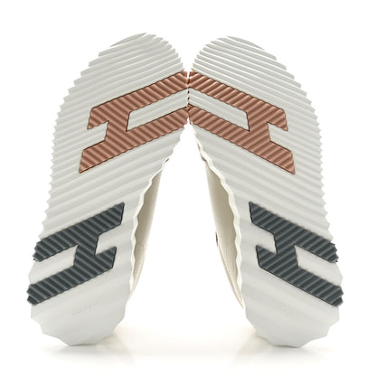 Hermes Sport Goatskin Suede Goatskin Womens Bouncing Sneakers 37.5 Beige Esquisse 5 of 10
