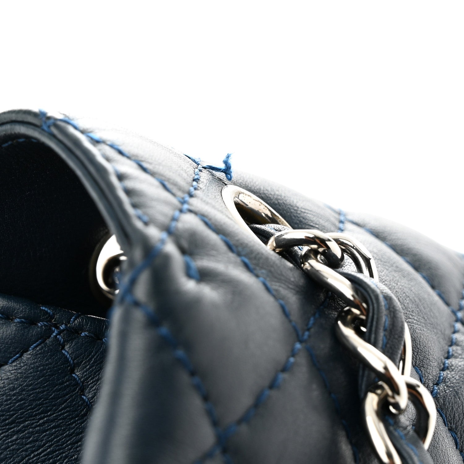 Chanel Calfskin Quilted In The Business Flap Dark Navy Blue 11 of 11