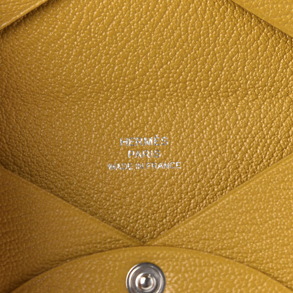 Hermes Chevre Mysore Calvi Card Case Jaune Ambre 6 of 7