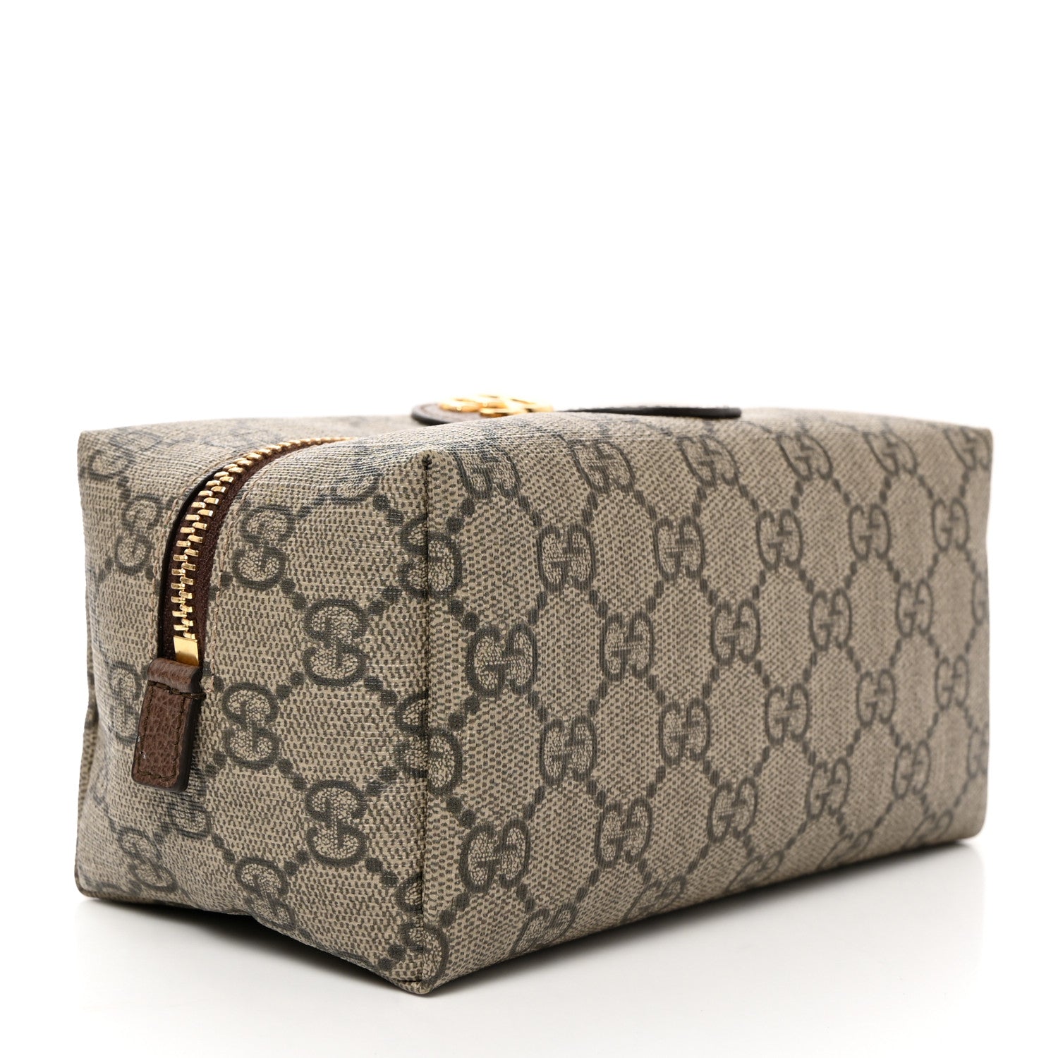 Gucci Soft GG Supreme Monogram Calfskin Medium Ophidia Cosmetic Case Beige Ebony New Acero 3 of 10