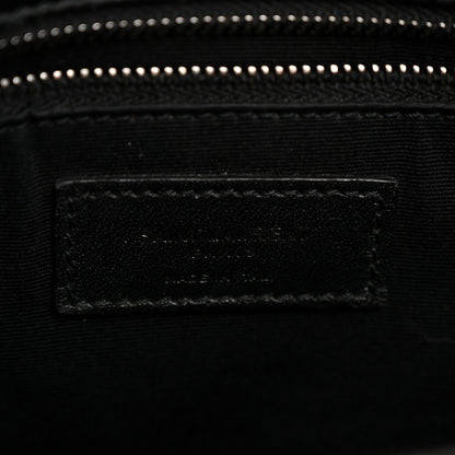 Saint Laurent Crinkled Calfskin Monogram Medium Niki Chain Satchel Black 6 of 13