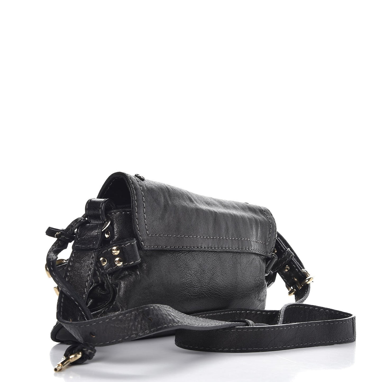 Lambskin Paddington Capsule Satchel Black