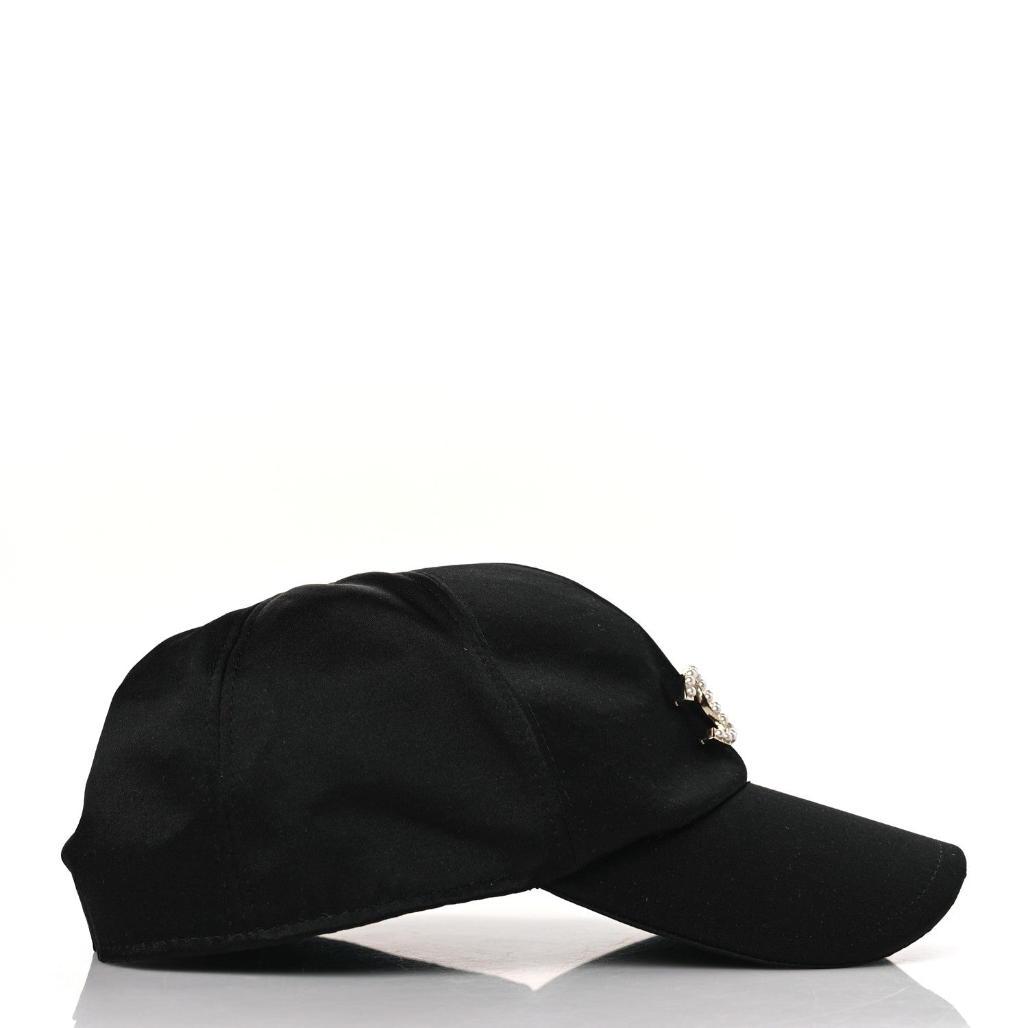 Chanel Silk Pearl CC Cap Hat Black 1249121 – FASHIONPHILE