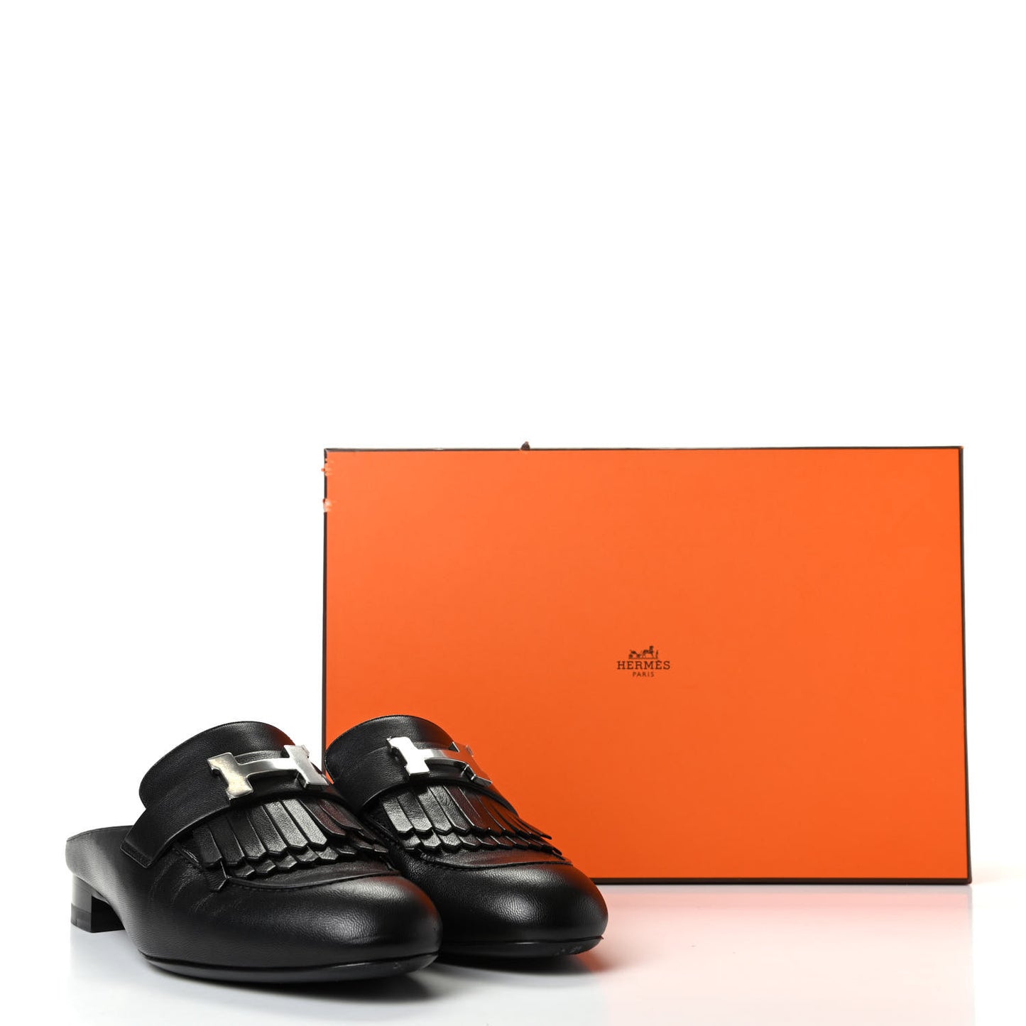 Goatskin Rivoli Mules 36 Black