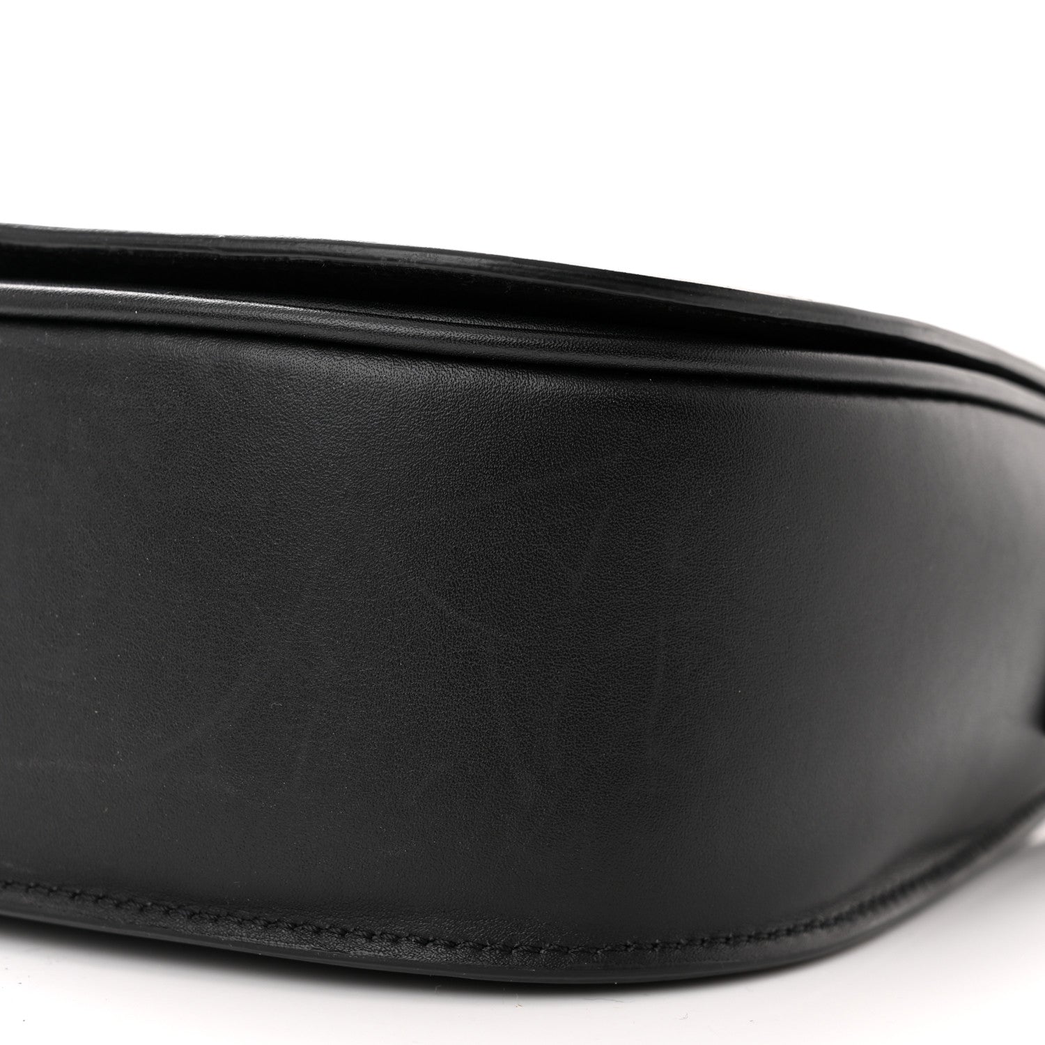 Celine Smooth Calfskin Cuir Triomphe Folco Crossbody Bag Black 9 of 12