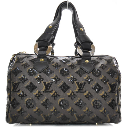 Louis Vuitton Monogram Sequins Eclipse Speedy 28 Black 1 of 8