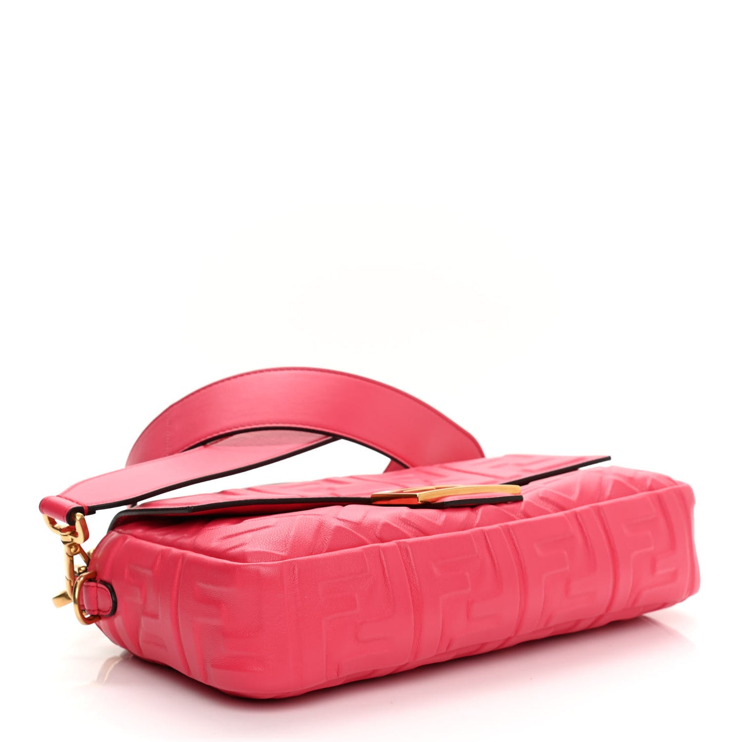 Nappa FF 1974 Embossed Baguette Lampone