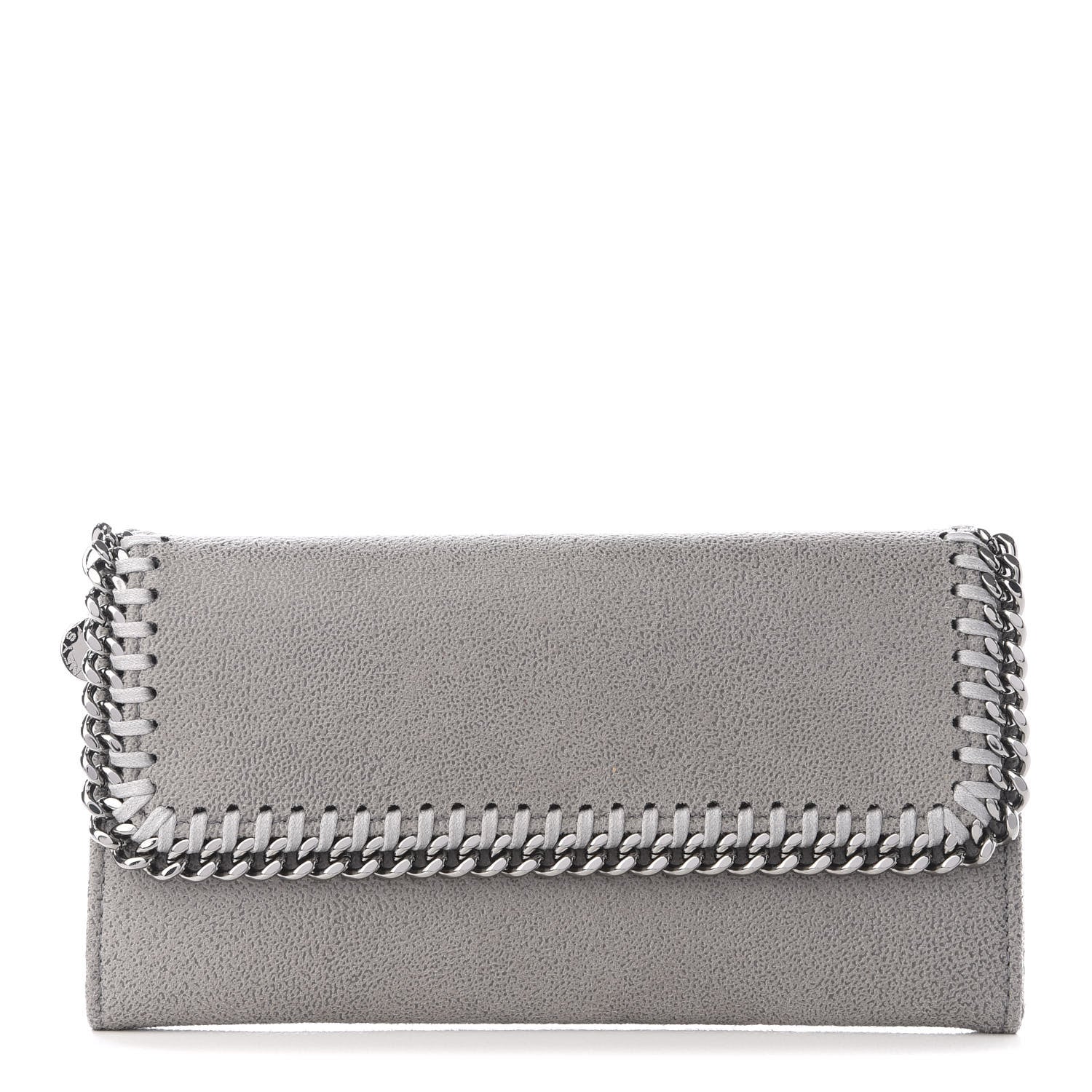 Stella McCartney Shaggy Deer Falabella Flap Wallet Grey 1 of 8