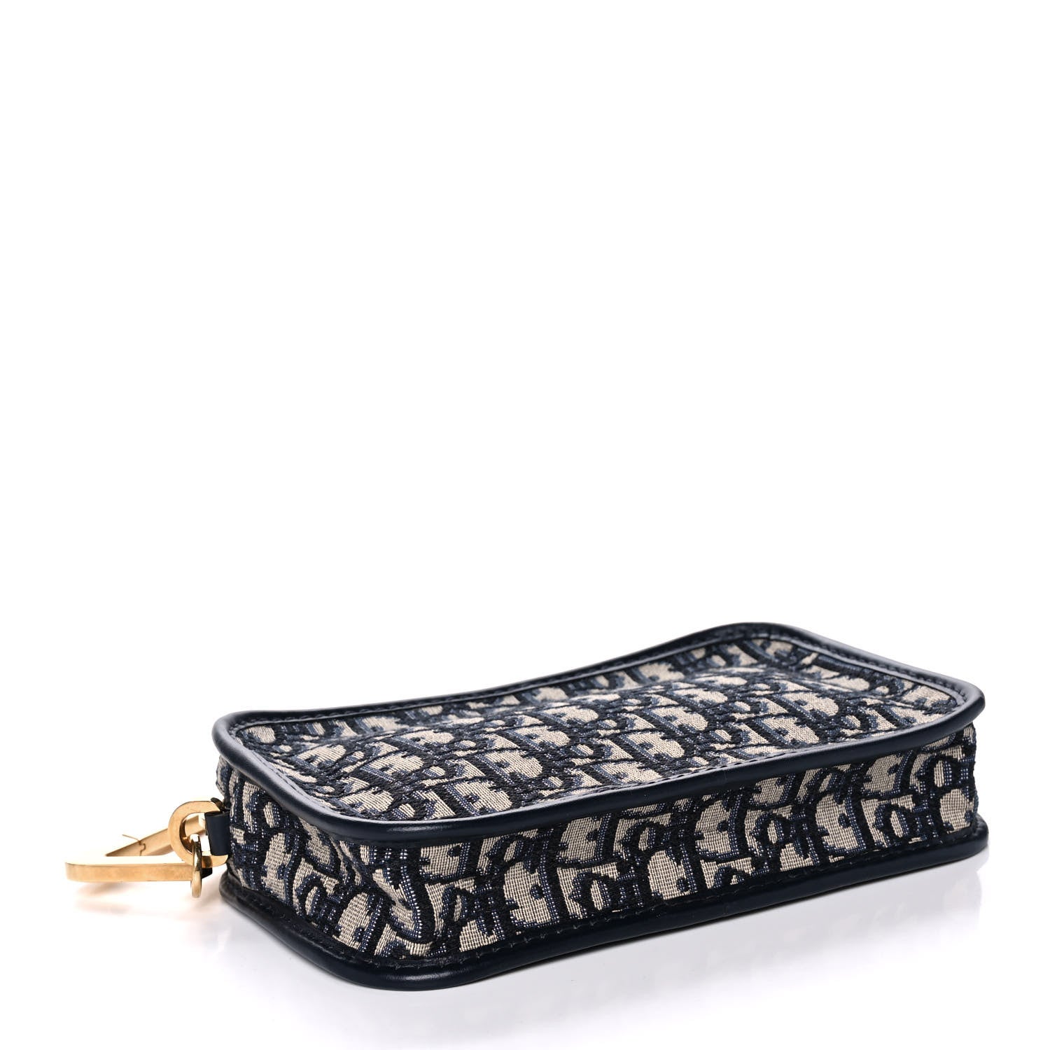 Christian Dior Oblique Diorquake Clutch Blue 4 of 11