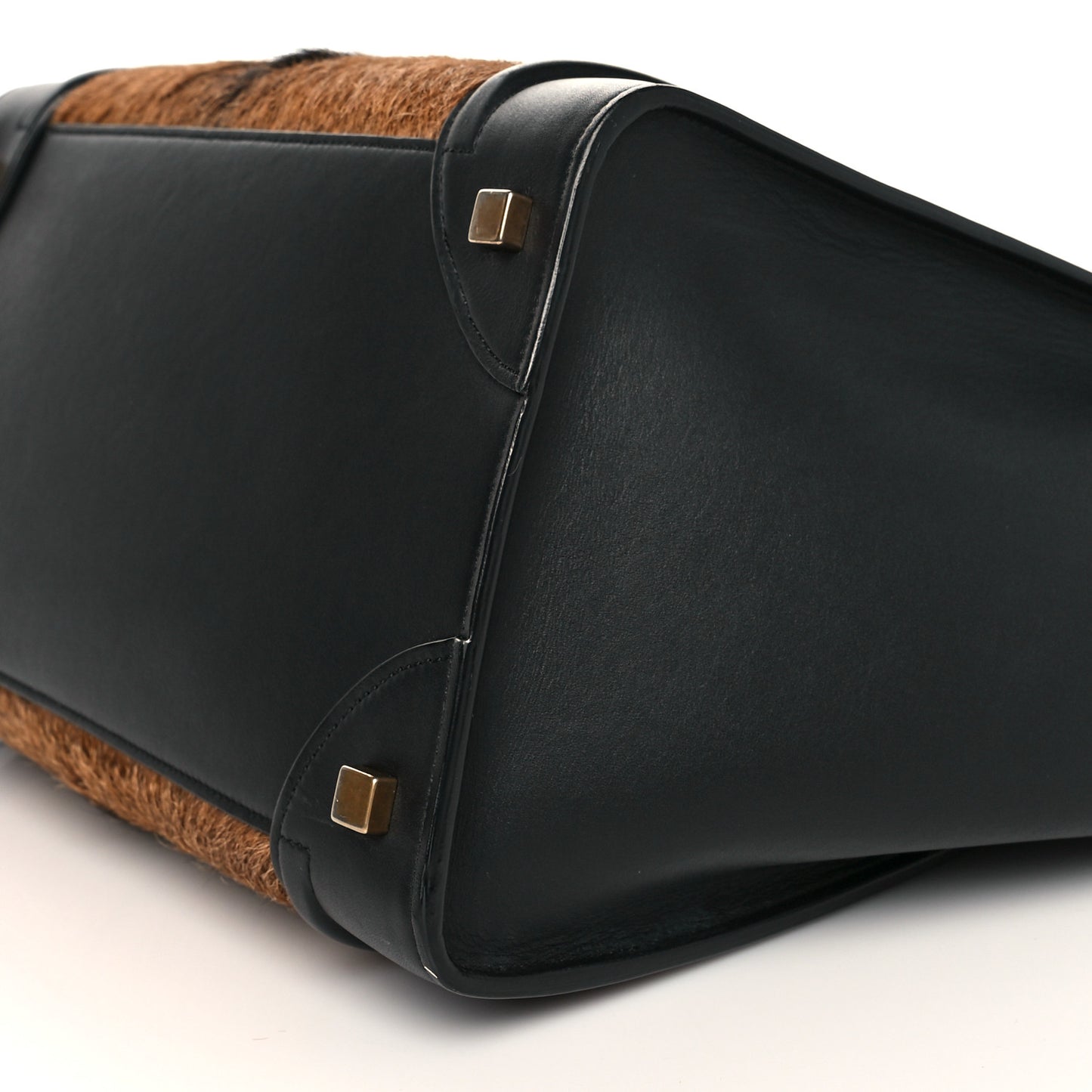 Pony Hair Mini Luggage Brown