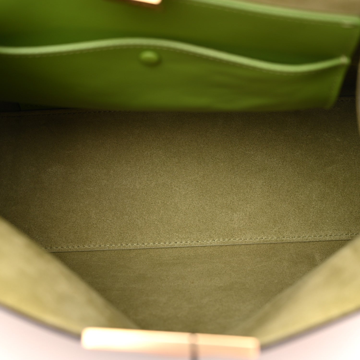 Fendi Vitello Medium Fendi Way Cappuccino Rain Forest 4 of 9