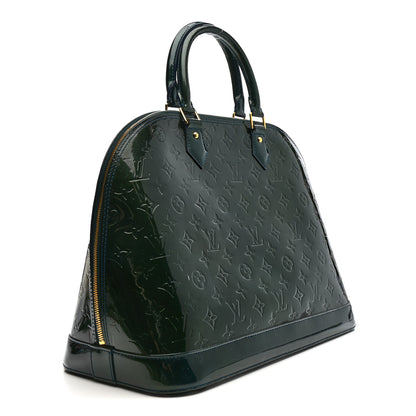 Louis Vuitton Vernis Alma GM Blue Nuit 3 of 12