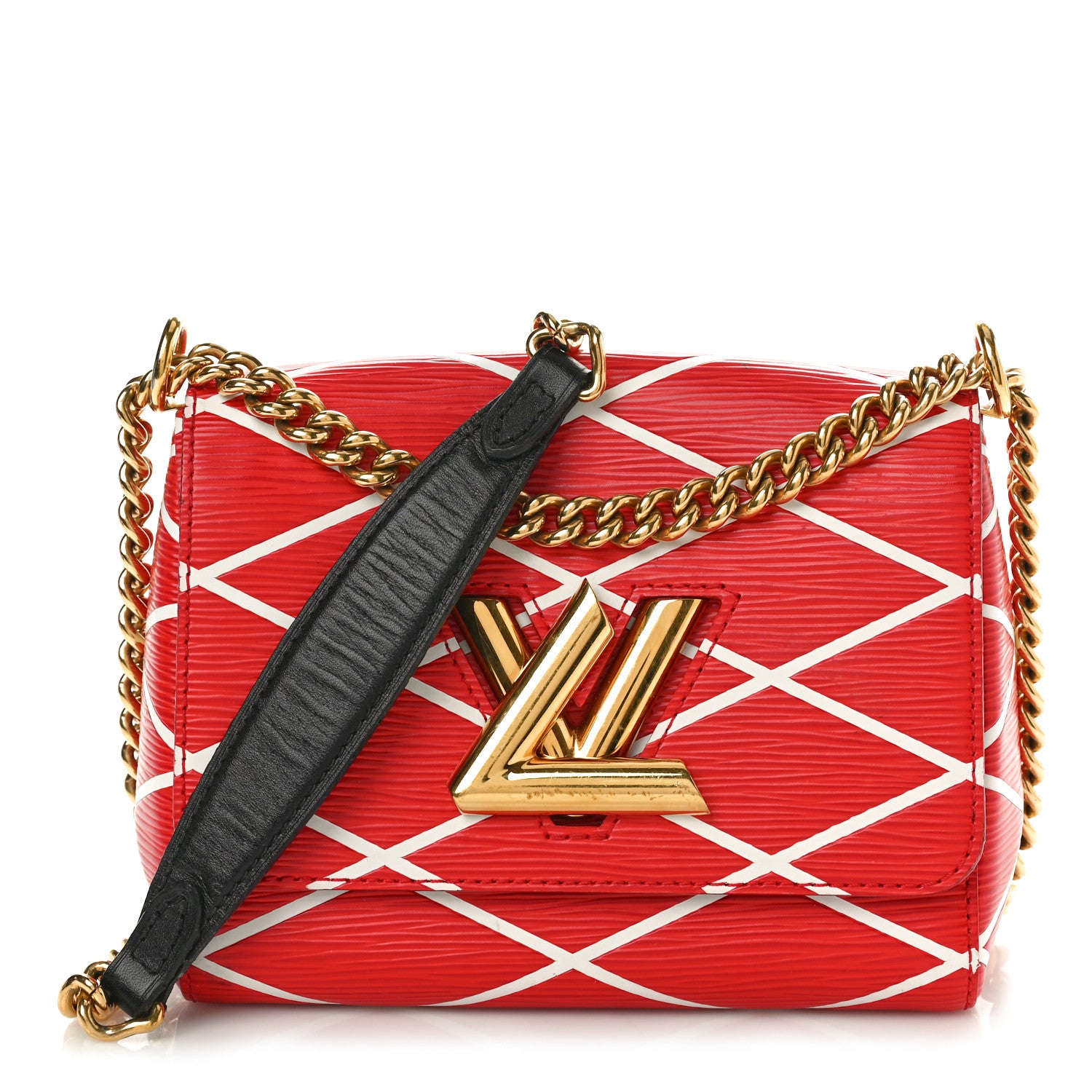 Louis Vuitton Epi Malletage Twist Shoulder Bag PM Rouge 1 of 13