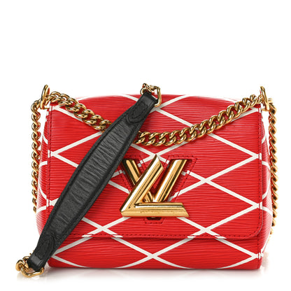 Louis Vuitton Epi Malletage Twist Shoulder Bag PM Rouge 1 of 13