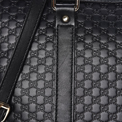 Gucci Soft Microguccissima Medium Zippered Satchel Black 12 of 17