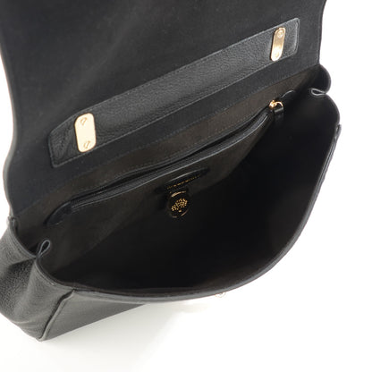 Mulberry Small Classic Grain Calfskin Medium Lily Flap Black 8 of 8