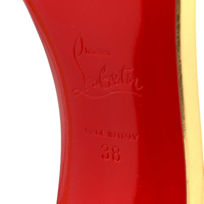 Christian Louboutin Metallic Kid Spiked So Me 100 Sandals 38 Gold 6 of 8