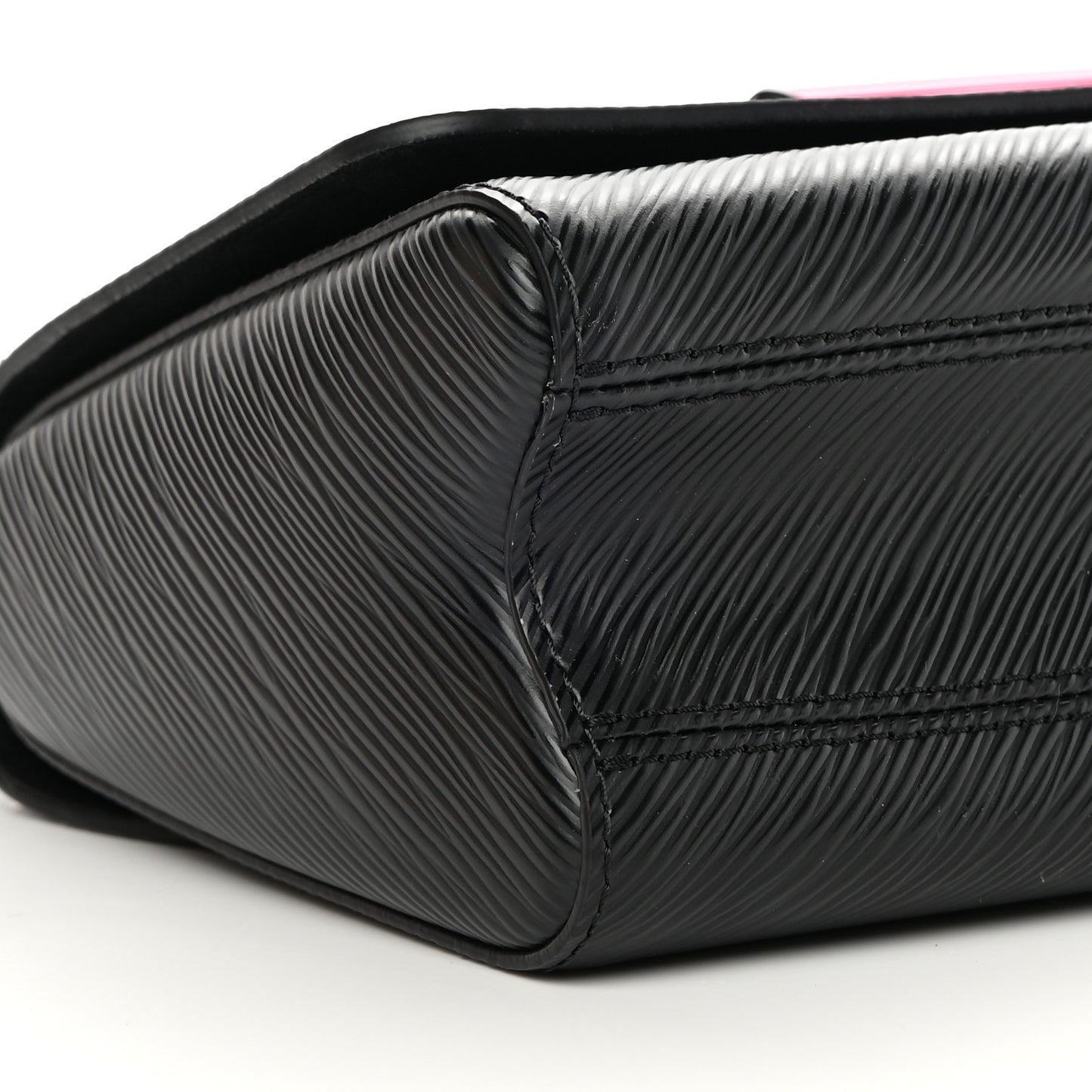 Epi Twist Shoulder Bag PM Black Pink