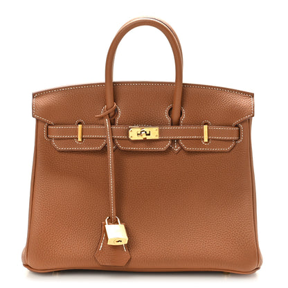 Hermes Togo Birkin 25 Gold 1 of 10