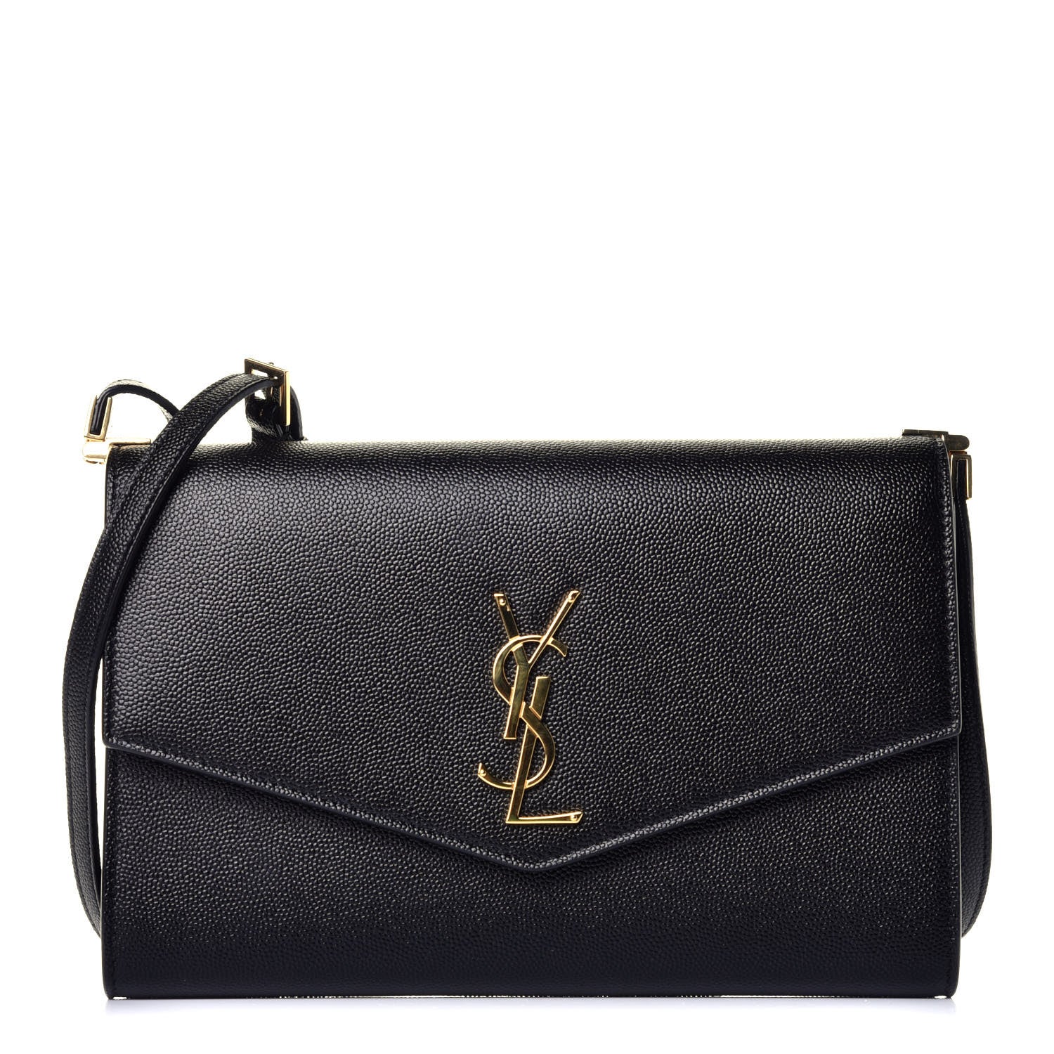 Saint Laurent Grain De Poudre Mini Uptown Crossbody Bag Black 1 of 9