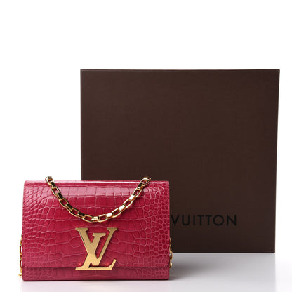Louis Vuitton Alligator Chain Louise GM 9 of 9