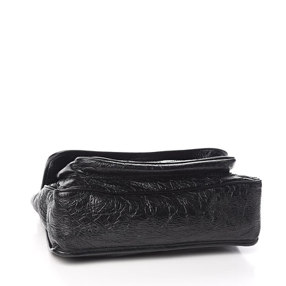 Saint Laurent Crinkled Calfskin Matelasse Monogram Large Niki Chain Satchel Black 4 of 10