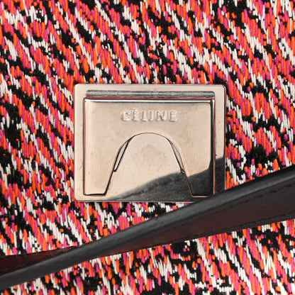 Celine Fuzzy Jacquard Calfskin Micro Belt Bag Red 6 of 12
