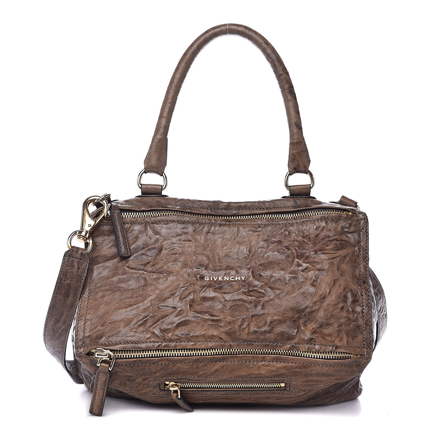 Givenchy Tumbled Sheepskin Medium Pandora Charcoal 1 of 11