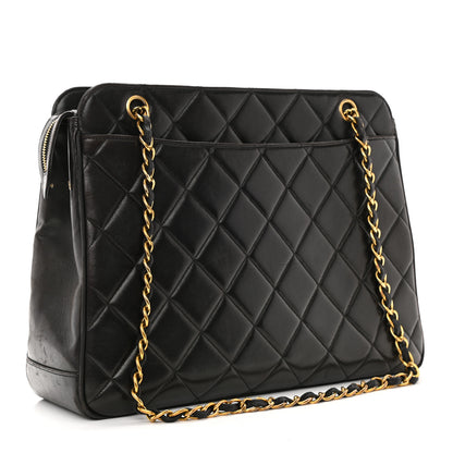 Chanel Lambskin Quilted Shoulder Bag Black 3 of 20