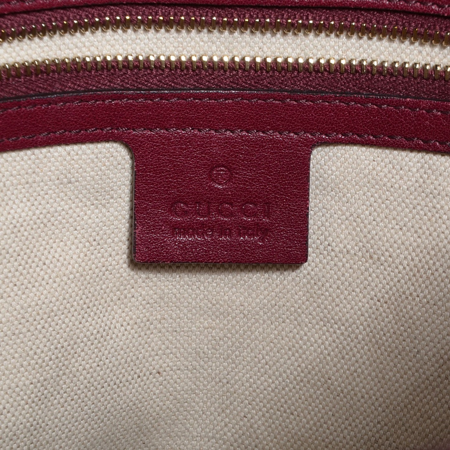Guccissima Medium Bree Foldover Tote Classic Ruby