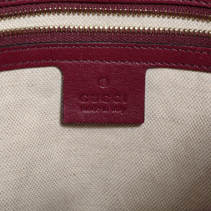 Gucci Guccissima Medium Bree Foldover Tote Classic Ruby 6 of 9