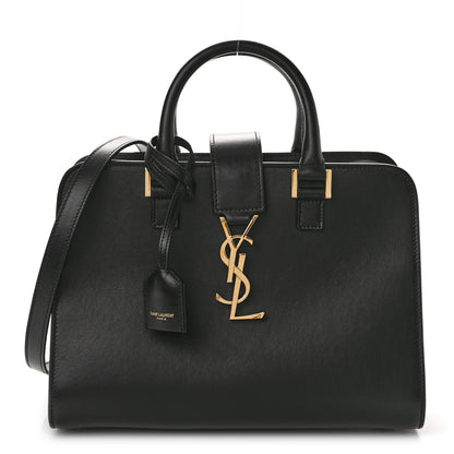 Saint Laurent SAINT LAURENT Calfskin Monogram Baby Cabas Black 1 of 9