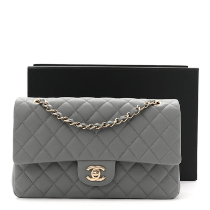 Chanel Caviar Quilted Medium Double Flap Grey 11 of 11