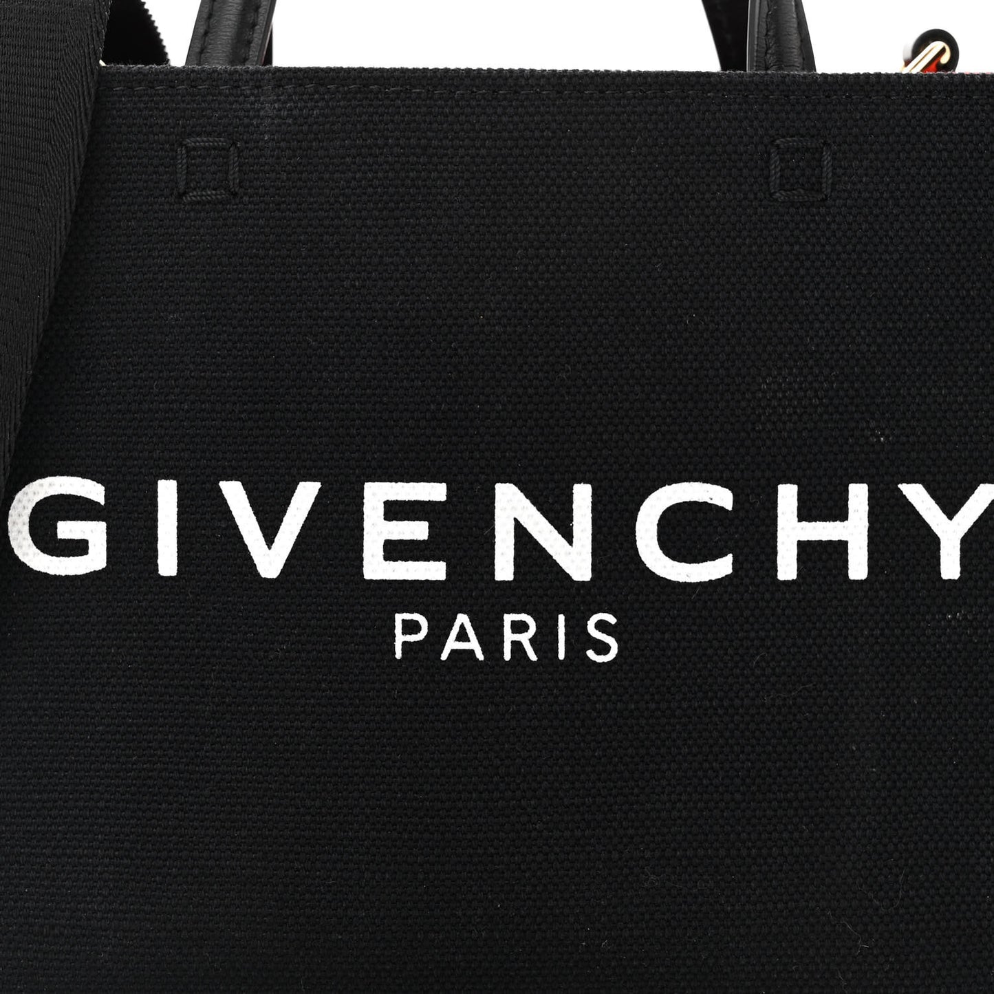 Canvas Mini Bond Shopper Tote Black
