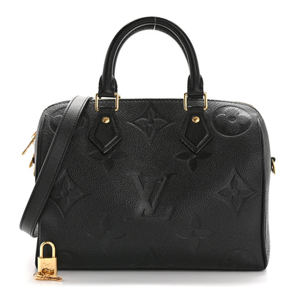 Louis Vuitton Empreinte Monogram Giant Speedy Bandouliere 25 Black 1 of 14