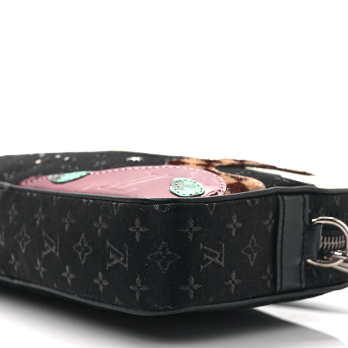 Satin Mini Monogram Conte De Fees Pochette Black